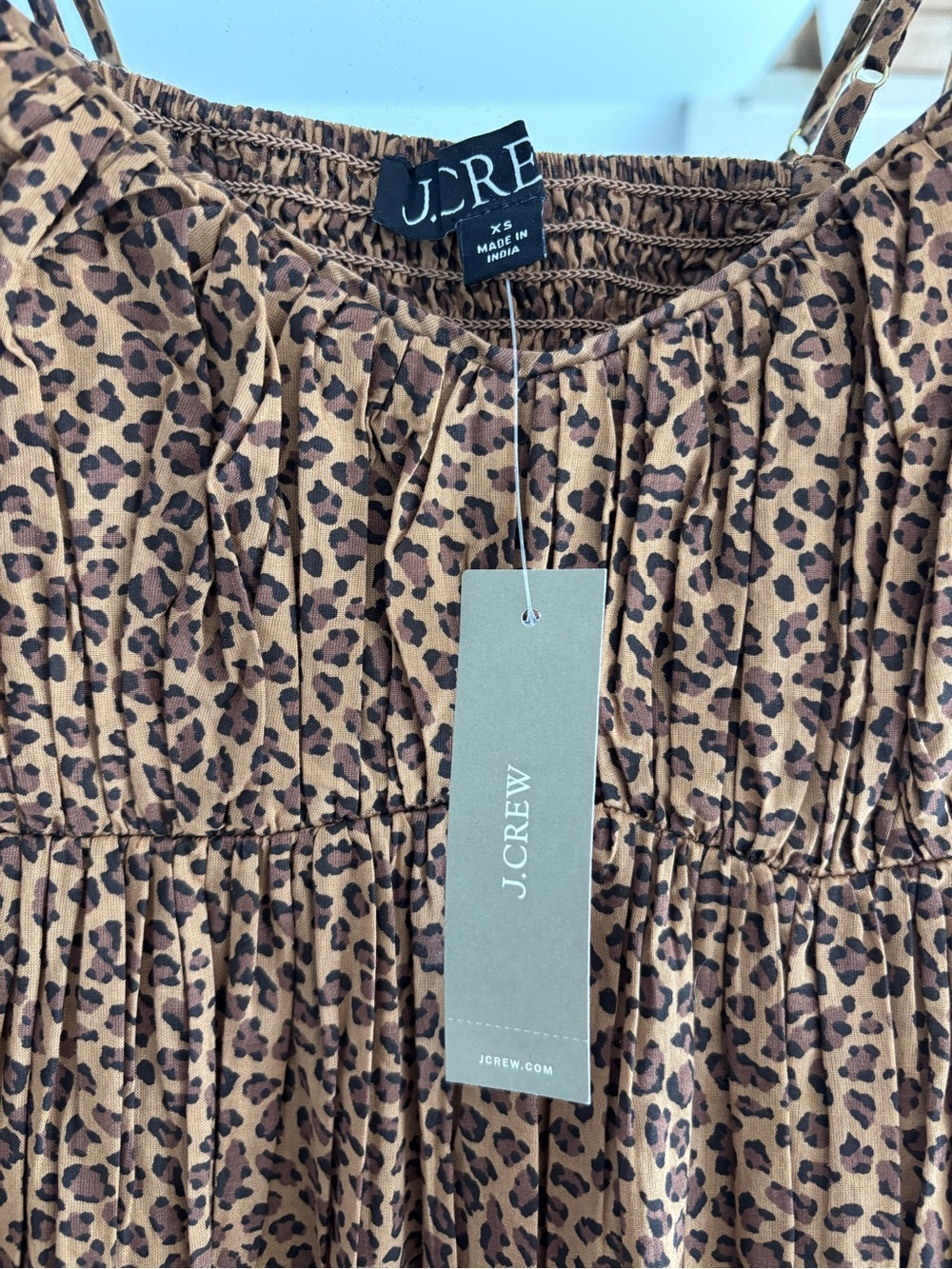 J. Crew Brown Leopard-Print Midi Dress - Picture 3 of 5